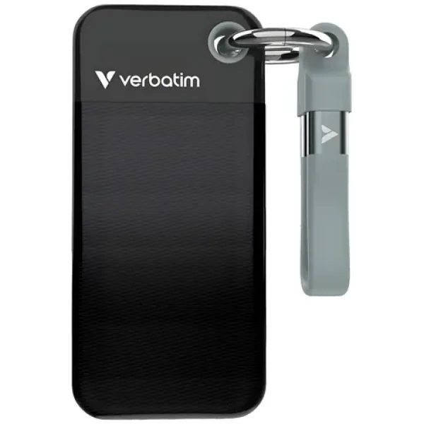 Verbatim Pocket SSD 256GB černo-šedá / Externí SSD / USB-C / čtení: 10 000 MB/s / zápis: 10 000 MB/s (32415)