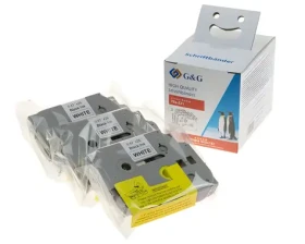 GG kompatibilní páska pro Brother TZe-231 černá na bílé / Páska do tiskárny štítků / 12 mm / 8 m / 3 ks (14978)