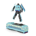 RAPPA Kovový robot rozložitelný lokomotiva modrá