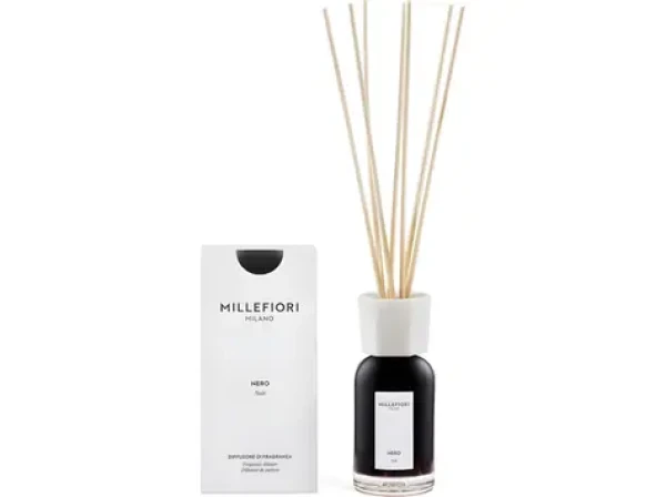 Millefiori Milano Nero černá / Difuzér / Vůně do interiéru / 100 ml (77MDNR)