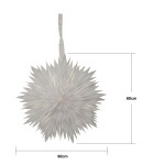 STAR TRADING Závěsná svítící hvězda Dis White 60 cm, bílá barva, papír