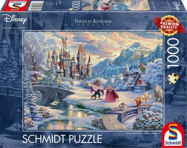 SCHMIDT Puzzle Disney: Kráska a zvíře - Zimní kouzlo
