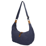 Trendy textilní dámská kabelka na rameno Ester, tmavě modrá