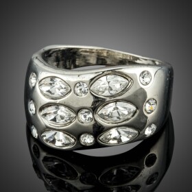 Prsten Swarovski Elements Corti, 57 Bílá/čirá