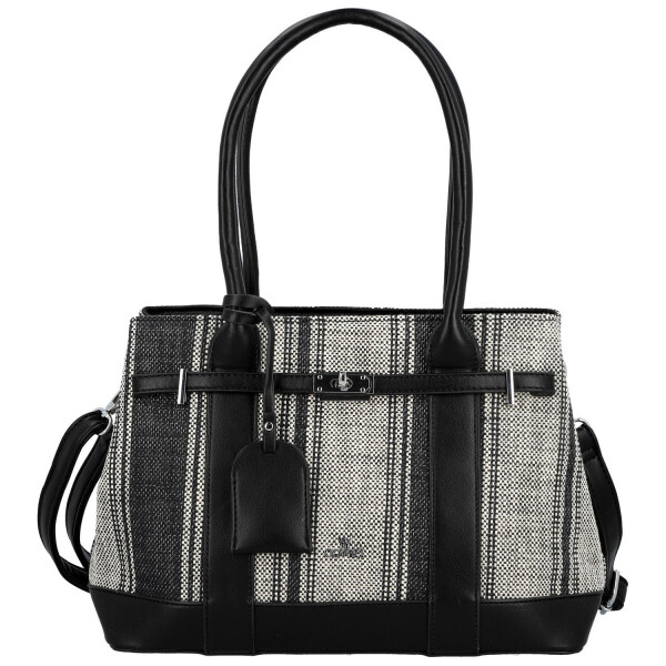 Luxusní dámská koženková kabelka do ruky Monica, černá