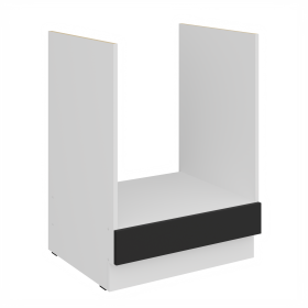 Spodní skříňka pro vestavnou troubu Aria 60 D GAZ BB Barva korpusu: Bílá, Barva dvířek: BL - Black AFM