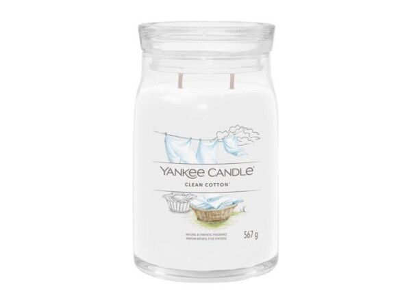 YANKEE CANDLE Clean Cotton 567g (Signature