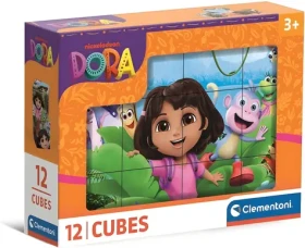 CLEMENTONI Obrázkové kostky Dora průzkumnice