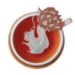 TEA HERITAGE Černý čaj Squirrel Pumpkin – 5 ks, oranžová barva, papír, textil