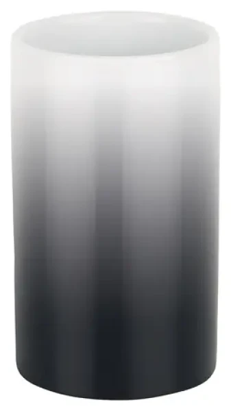 Spirella TUBE Gradient kelímek na kartáčky černo-bílý / keramika
