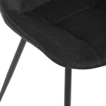 Jídelní židle, černá, látka, HC-T1130 BK2