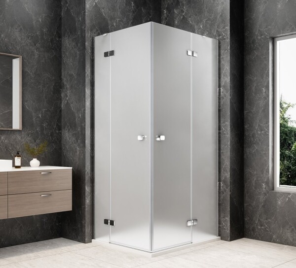 POLYSAN - GLOBE CHROME obdélníkový sprchový kout 1000x900, rohový vstup, matné sklo GB5090MC