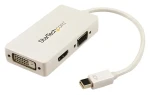 StarTech Adaptér Mini DisplayPort na VGA/DVI/HDMI bílá / Videoadaptér / 1920 x 1200 px / 0,15 m (MDP2VGDVHDW)