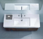 DURAVIT - Vero Umyvadlo 1250x490 mm, s 1 otvorem pro baterii, s WonderGliss, alpská bílá 03291200001