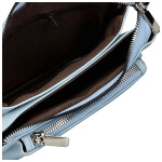 Trendy dámská koženková crossbody kabelka Aksila, světle modrá