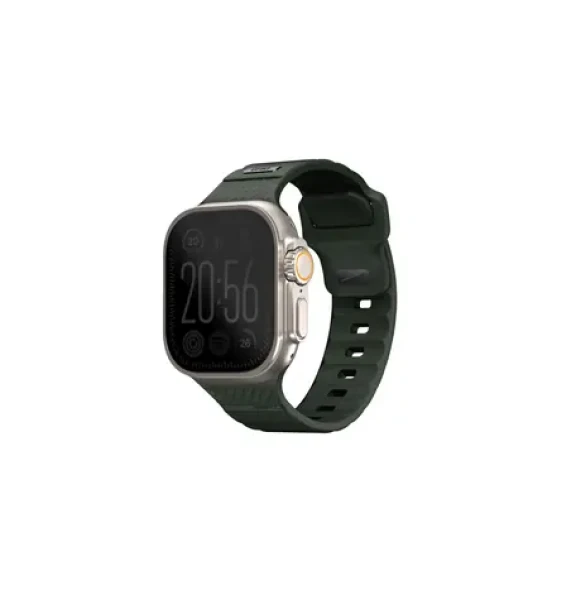 UNIQ Stride FKM řemínek pro Apple Watch 49 46 45 44 mm - MOSS GREEN (zelená) (8886463688595)