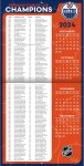 JF Turner Kalendář Edmonton Oilers NHL 2025 Wall Calendar