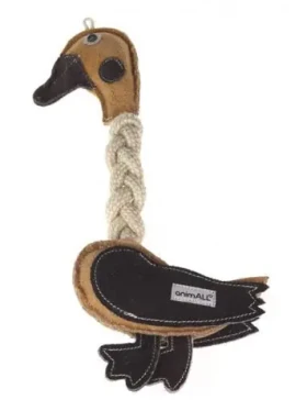 AnimALL Hračka Kachna kůže s provazy natural 31 cm (110283)