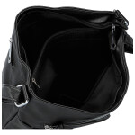 Trendy dámská koženková crossbody kabelka Tizia, černá