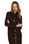 Stylove Šaty S322 Brown