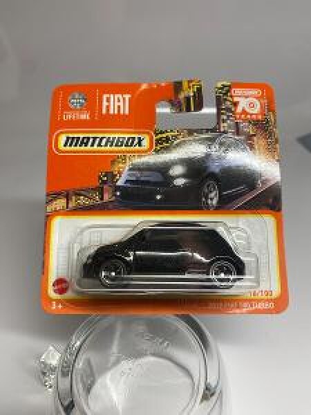 Matchbox 70years Fiat 500 2019 TURBO 16/100 černý