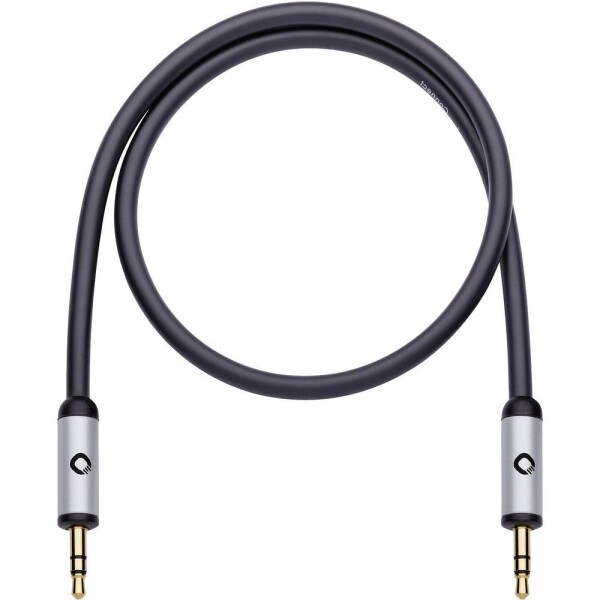 Jack audio kabel [1x jack zástrčka 3,5 mm - 1x jack zástrčka 3,5 mm] 1.50 m černá pozlacené kontakty Oehlbach i-Connect J-35