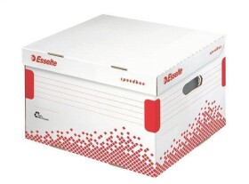 Archivační kontejner s víkem ESSELTE Speedbox, vel. M, bílá