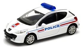 WELLY Peugeot 207 Police model bílá