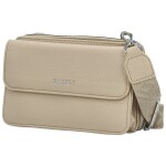 Trendy dámská koženková crossbody peněženka Radola, béžová