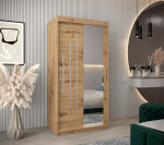 Šatní skříň Abi Y2 Barva korpusu: Bílá, Rozměry: 120 cm, Dveře: Dub artisan