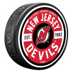 Mustang Puk New Jersey Devils NHL Gear Textured Puck