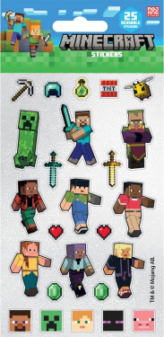 Minecraft samolepky třpytivé - EPEE