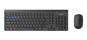 Rapoo 8100M Multi-mode černá / bezdrátová sada klávesnice a myši / 2.4 GHz / BT 3.0 a 4.0 / CZ verze