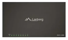 Lanberg DSM1-1008 / Switch / 8-port / Gigabit Ethernet / Unmanaged (DSM1-1008)