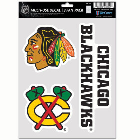 Wincraft Samolepka Chicago Blackhawks NHL Multi-Use Set (3 ks)% 1 ks