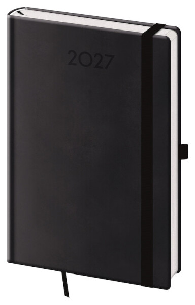 Týdenní diář 2027 Helma A5 Print Plus černý