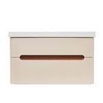 Koupelnová skříňka s umyvadlem SAT Fusion 97,5x53x45 cm pískově béžová mat SATFUSION2100BEMW SATFUSION2100BEMW