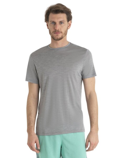 Pánské merino triko krátký rukáv ICEBREAKER Mens 125 Cool-Lite Sphere III SS Tee, Metro Heather velikost: XS