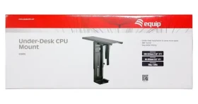 Equip 650892 černá / Držák PC pod stůl / 360° otočení / nosnost 10 kg / výška 365-596 mm (650892)