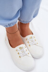 Dámské tenisky bílo-zlaté Lee Cooper LCW-26-02-4043 38