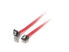 Equip SATA kabel 7-pin - 7-pin lomený červená / SATA kabel / SATA II / 3 Gbps / 0,3 m / PVC (111809)