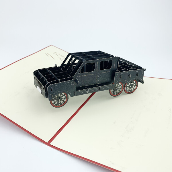 3D přání Černý Hummer