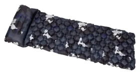Acra L140M šedobéžová maskovací / Nafukovací karimatka / s polštářkem / 5 cm (05-L140M)