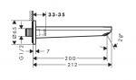 HANSGROHE - Rebris E Vanová vpusť, chrom 72431000
