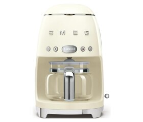 Smeg Retro Style DCF02CREU překapávač kávy béžový, 10 šálků, 1,25 l, automatický start, keep warm
