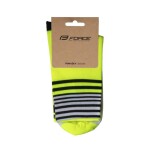 Ponožky FORCE ZIGGY, fluo, vel. L/XL (barva fluo)