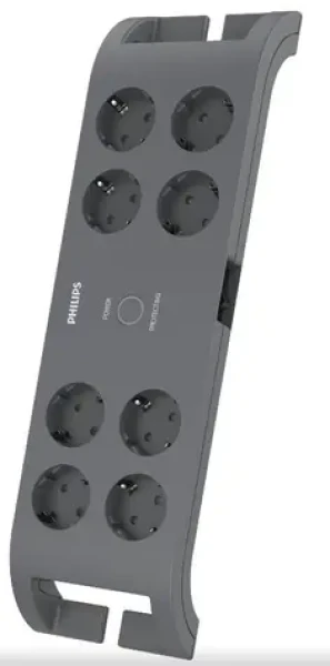 Philips SPN3180A/58 / Přepěťová ochrana / Schuko / 8 zásuvek / 2m (SPN3180A/58)