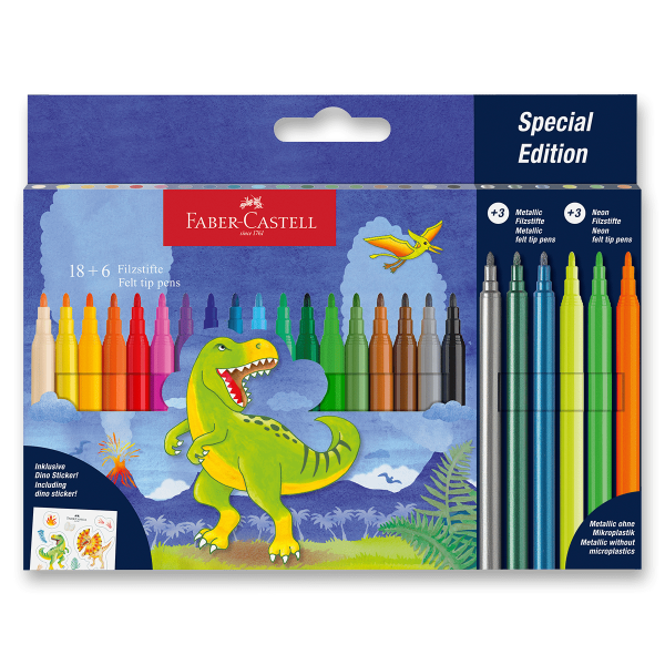 Fixy Faber-Castell Dinosaurus, 24ks