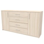 Nábytek Mikulík Komoda AURA 3 - hl. 36 cm ROZMĚR: (š/v/h) 170 x 86 x 36 cm