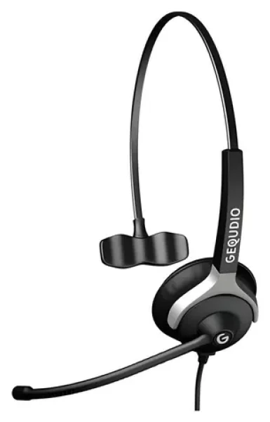 GEQUDIO Headset 1-Ohr černá / Headset / Mono / RJ kabel / Potlačení hluku (WA9003)